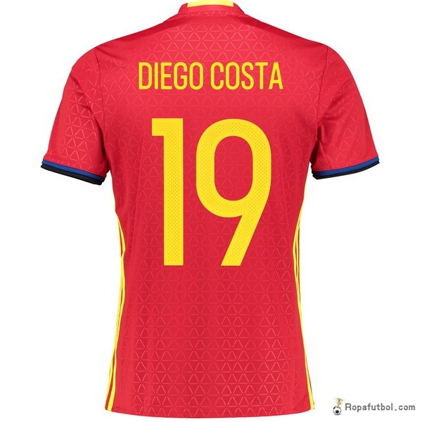 Camiseta España Costa Replica Primera Ropa Diego 2016 Rojo